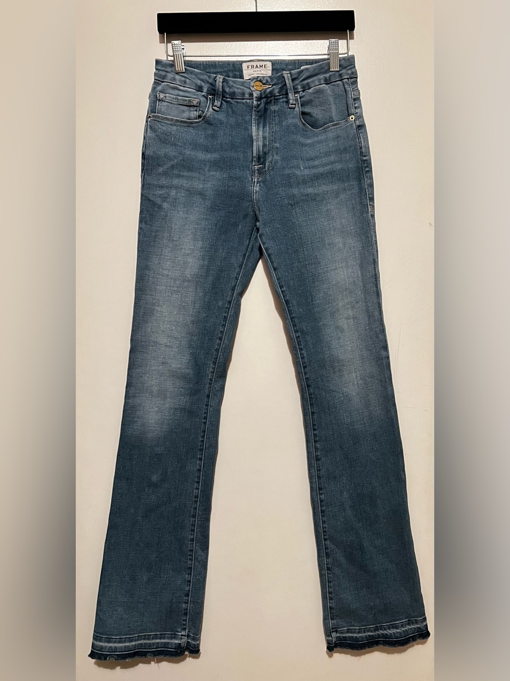 Frame Le Mini boot Women's Light Blue Jeans